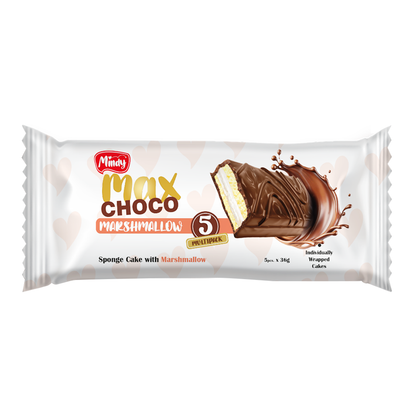 Biscuit Sponge Cake Max Choco with Marshmallow – Pack – 6.35 oz (180 gr)