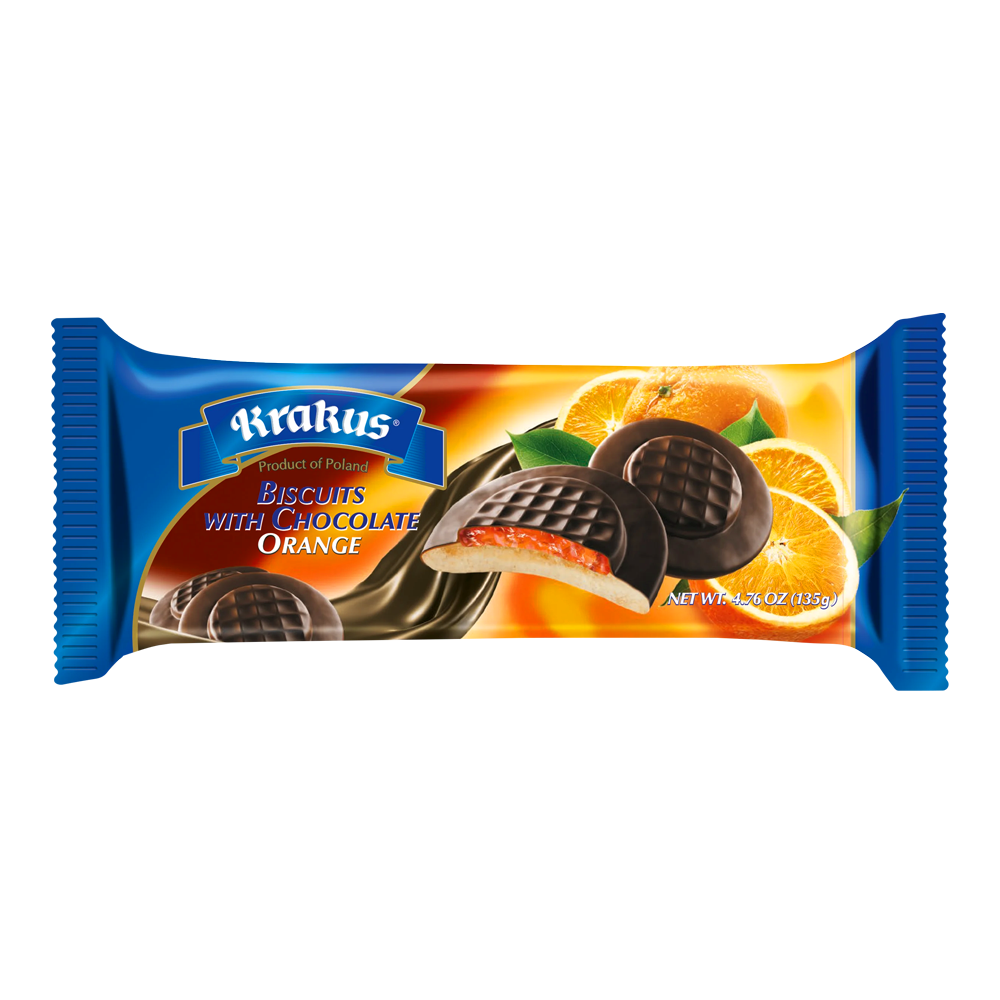 Biscuit Choco Glaze Cookies with Orange – 4.76 oz (135gr)