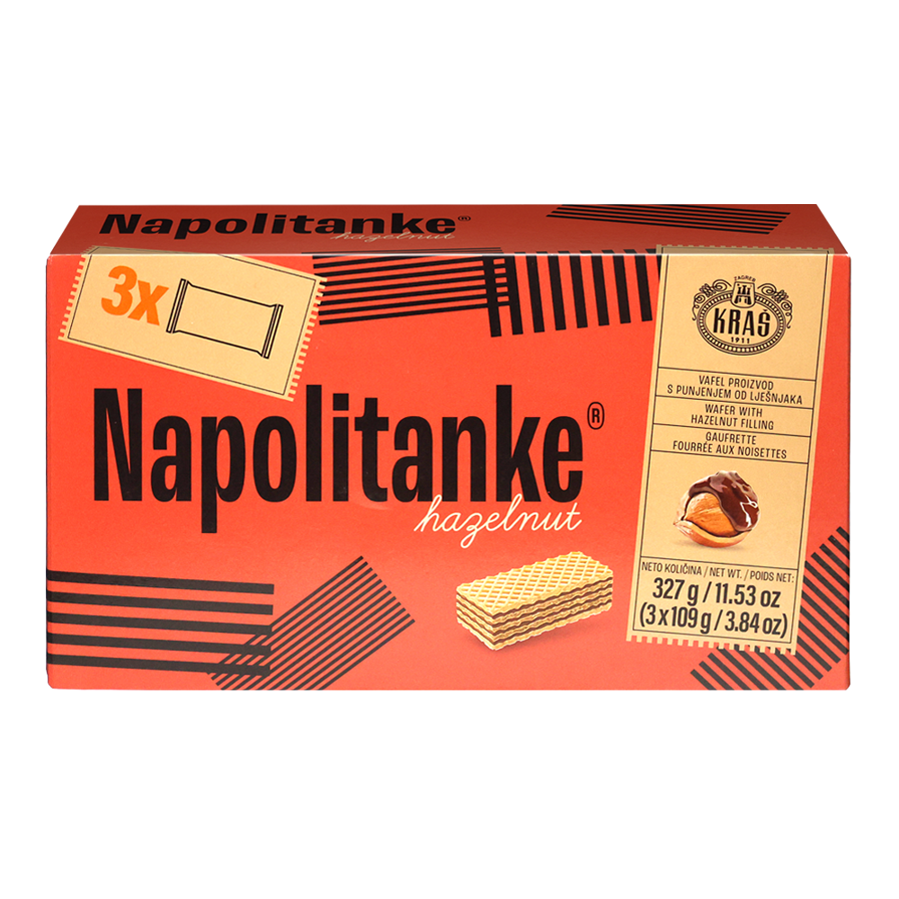 КРАС Вафли Napolitanke с фундуком – 11,53 унции (327 г)