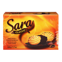 Печенье Sara Classic – шоколадная глазурь – 7,76 унции (220 г)