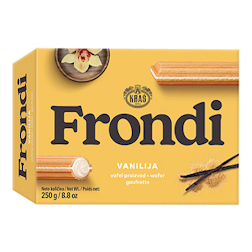 Wafers Maxi Frondi – Vanilla – 8.82 oz (250 gr)