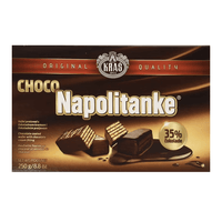 Вафли Napolitanke Choco – шоколадная глазурь – 8,82 унции (250 г)