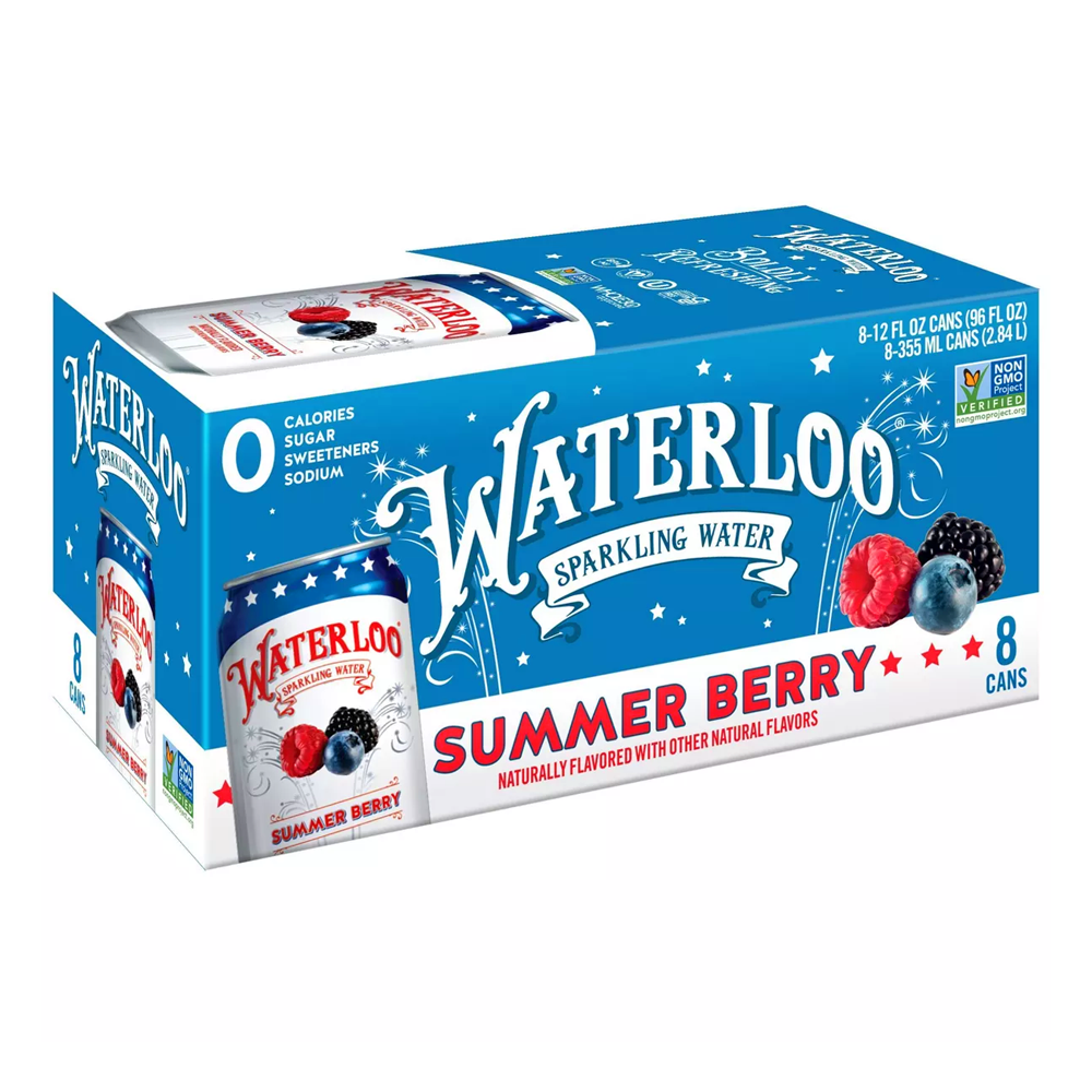Water Sparkling Summer Berry 8pk – Can – 12 oz (355 ml)