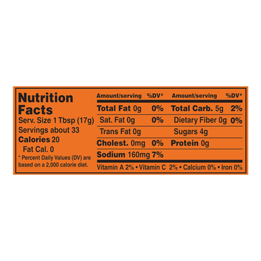 Ketchup Tomato – Bottle – 20 oz (567 gr)