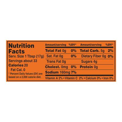 Ketchup Tomato – Bottle – 20 oz (567 gr)