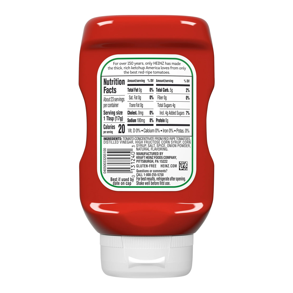 Ketchup Tomato – Bottle – 14 oz (397 gr)