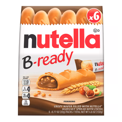 Wafers Crispy B-Ready with Nutella – 0.42oz (120gr)