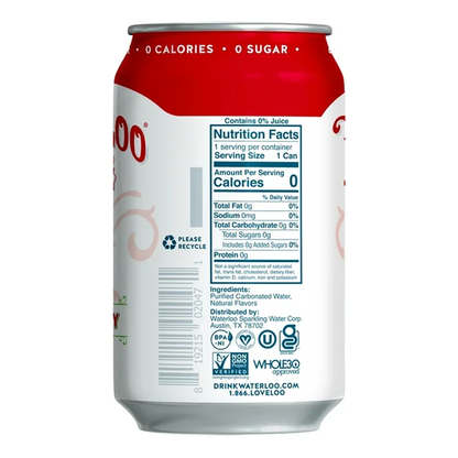 Water Sparkling Strawberry 8 pk – Can – 12oz (355ml)
