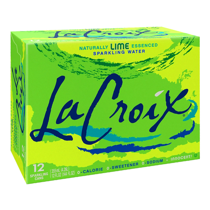 Water Sparkling Lime 12 pk – Can – 12oz (355ml)