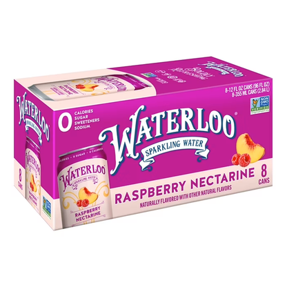 Water Sparkling Raspberry Nectarine 8 pk – Can – 12oz (355ml)