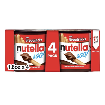 Хлебные палочки Nutella &amp; Go – 4 × 1,82 унции (4 × 51,5 г)