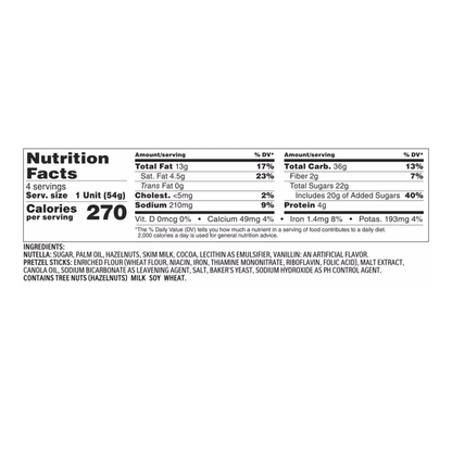 Pretzel Sticks Nutella & Go – 7.6oz (215.6gr)