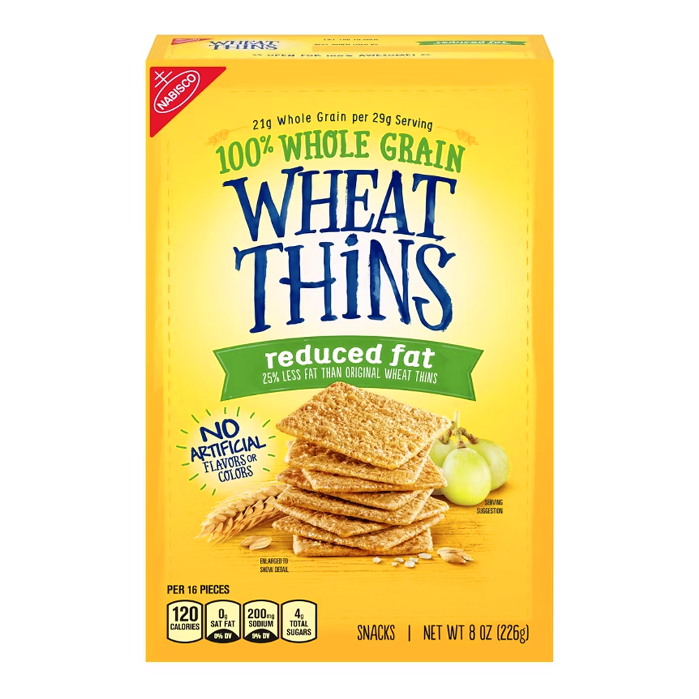 Cracker Wheat Thins Reduced Fat – 8oz (227gr)