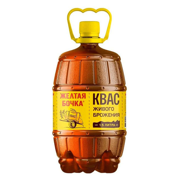 Квас Желтая Бочка – 50,72 жидких унций (1,5 л)