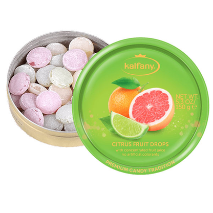 Candy Hard Caramel Tin Citrus Fruit – 5.29 oz (150gr)