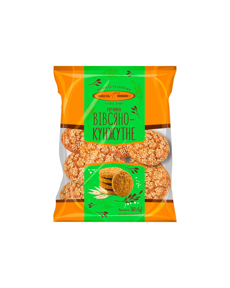 Kiev Hleb - Cookies Oatmeal With Sesame Seeds 360gr