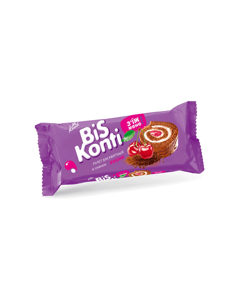 Konti - Biscuit Swiss-Roll Biskonti W/Cherry 150gr