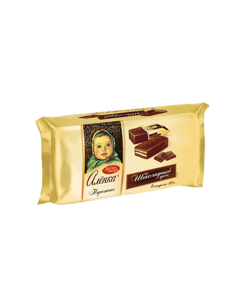 Krasniy Oktyabr - Biscuit Sponge-Cake Alenka W/Choco Cream 240gr