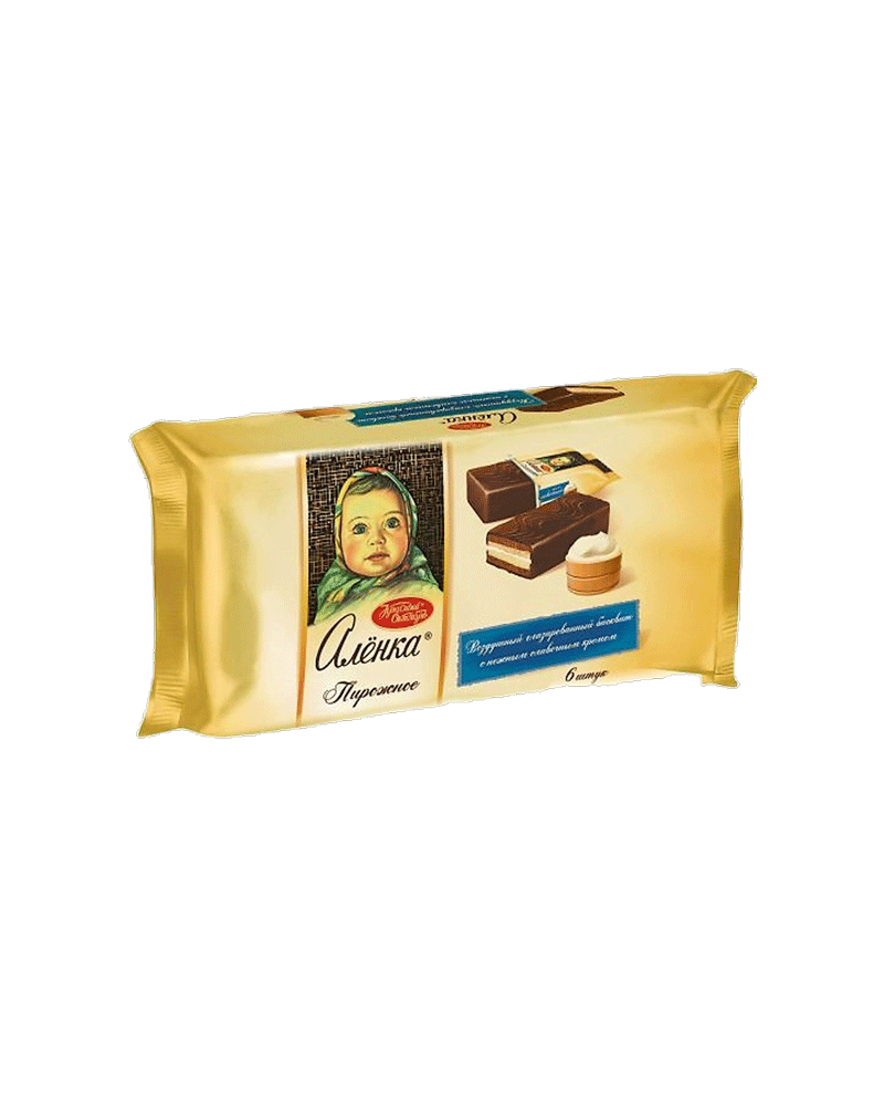 Krasniy Oktyabr - Biscuit Sponge-Cake Alenka W/Cream 240gr