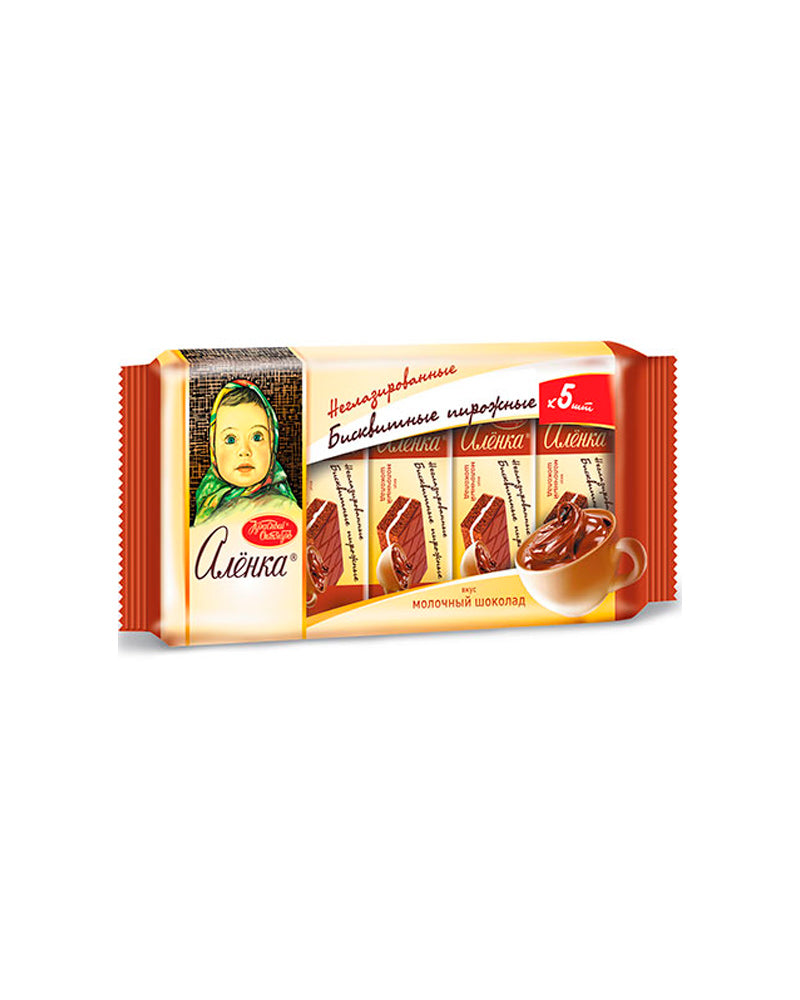 Krasniy Oktyabr - Biscuit Sponge-Cake Alenka W/Milk Choco 175gr