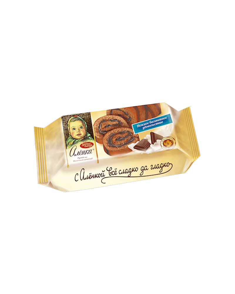 Krasniy Oktyabr - Biscuit Swiss-Roll Alenka W/Choco Milk 200gr