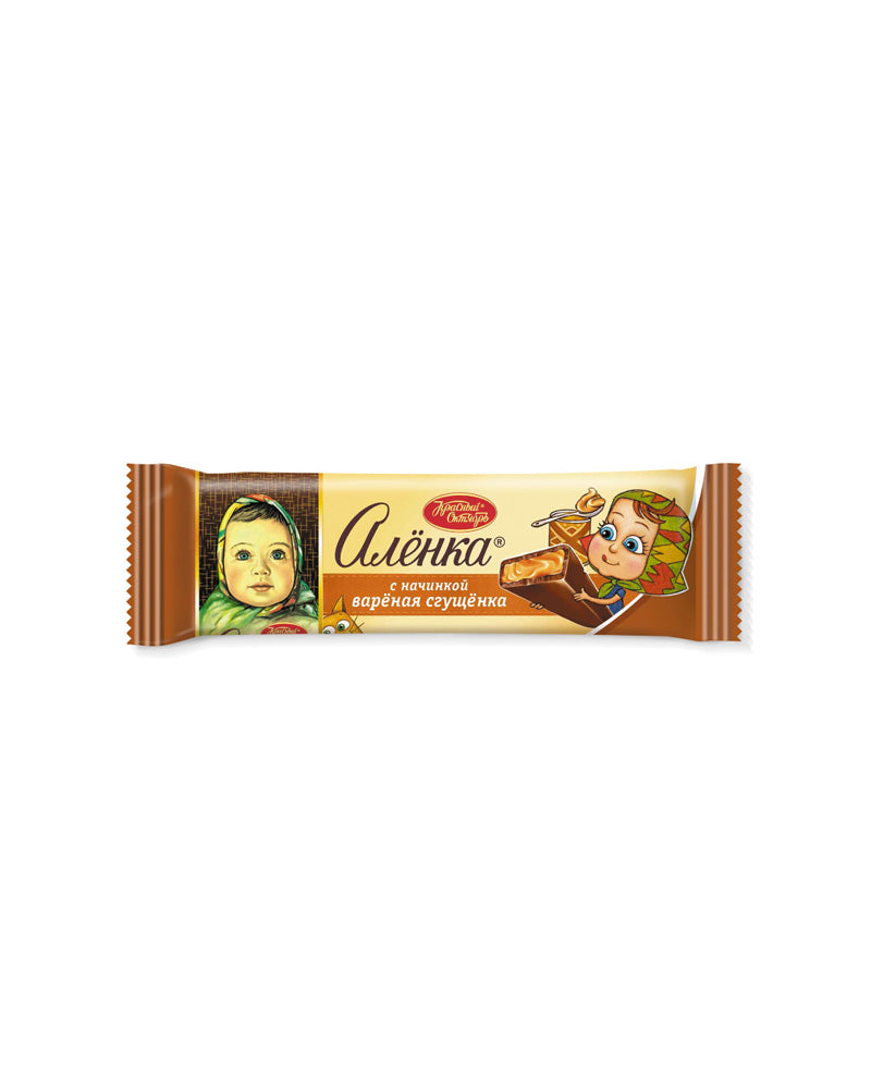 Krasniy Oktyabr - Chocolate Bar Alenka-Condensed Milk 50gr