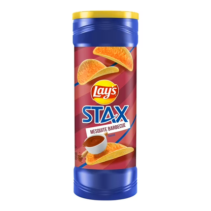 Картофельные чипсы Potato Stax Mesquite BBQ – 163 г (5,75 унции)