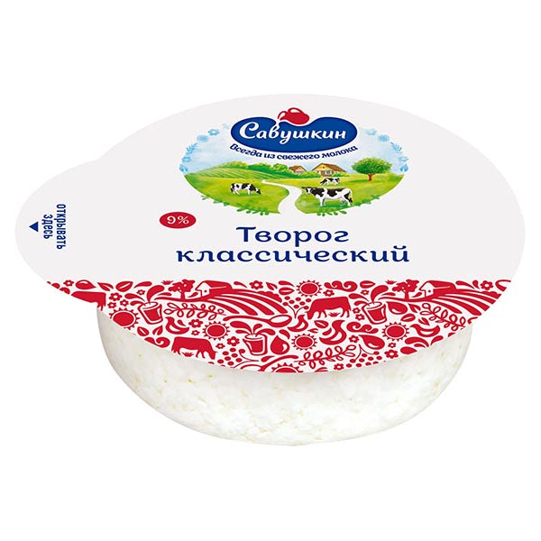 Farmer Cheese KHutorok 9% – 6.35 oz (180gr)
