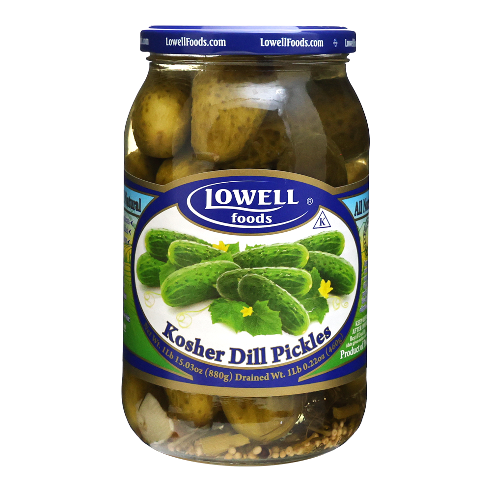 Маринованные польские соленые огурцы с укропом, кошерные – 31,75 унции (900 г)