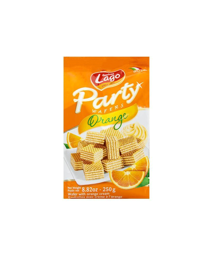 Lago - Wafers Party Orange 250gr