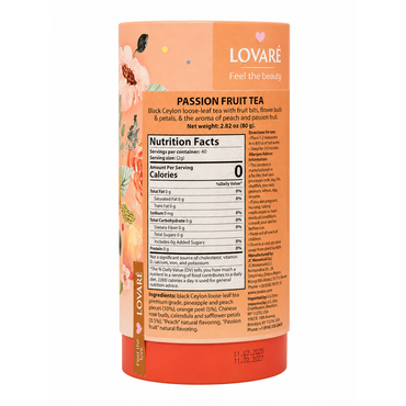 Tea Loose Black Passion Fruit – 2.82 oz (80gr)