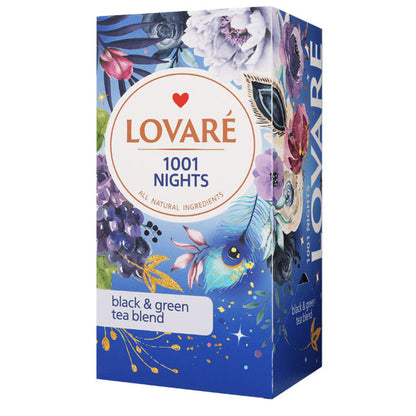 Tea Black and Green 1001 Nights –  24 Tea Bags – 2.2 oz (62 gr)