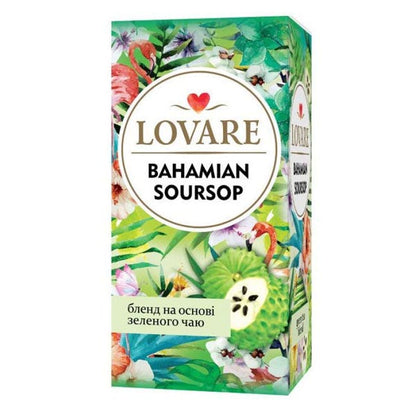 Tea Green Bahamian Soursop –  24 Tea Bags – 2.2 oz (62 gr)
