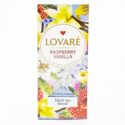 Tea Black Raspberry and Vanilla –  24 Tea Bags – 2.2 oz (62 gr)