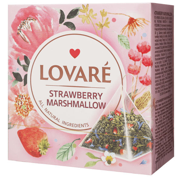 Tea Green Strawberry Marshmallow –  15 Tea Bags