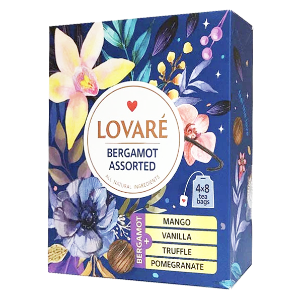 Tea Gift Pack Assortment Bergamot 4x8 Tea Bags – Pack – 2.8 oz (79 gr)