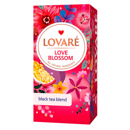 Tea Black Love Blossom –  24 Tea Bags – 2.2 oz (62 gr)
