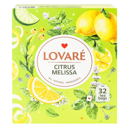 Tea Herbal Citrus Melissa –  32 Tea Bags – 2.8 oz (79 gr)
