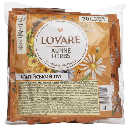 Tea Herbs Alpine Flower –  50 Tea Bags