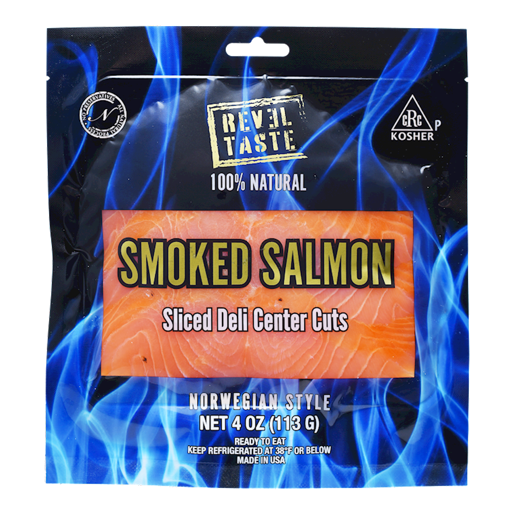 Lox – Sliced Cold Smoked Salmon – 4 oz (113 gr)