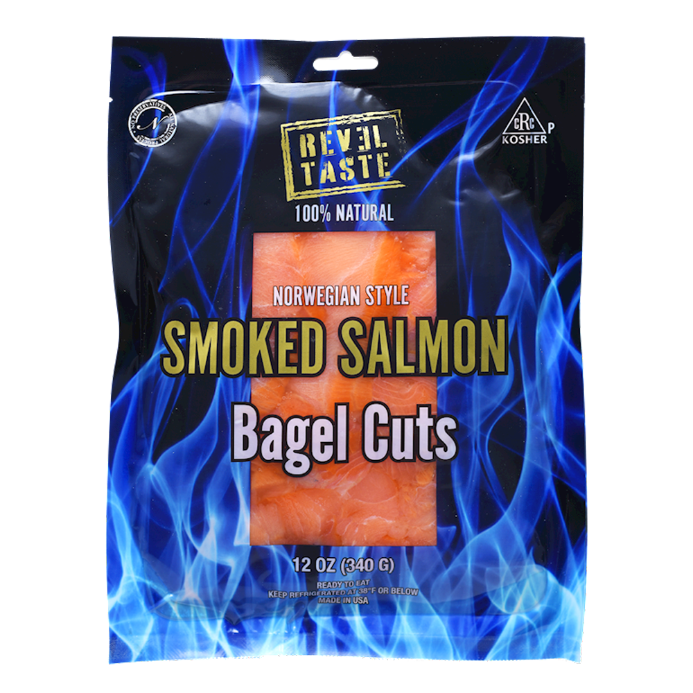 Lox – Sliced Cold Smoked Salmon Bagel Cuts – 12 oz (340 gr)