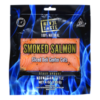 Lox – Sliced Cold Smoked Salmon with Black Pepper – 4 oz (113 gr)
