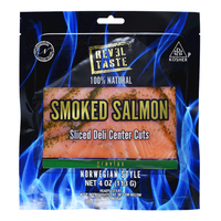 Lox – Sliced Cold Smoked Salmon Gravlax – 4 oz (113 gr)