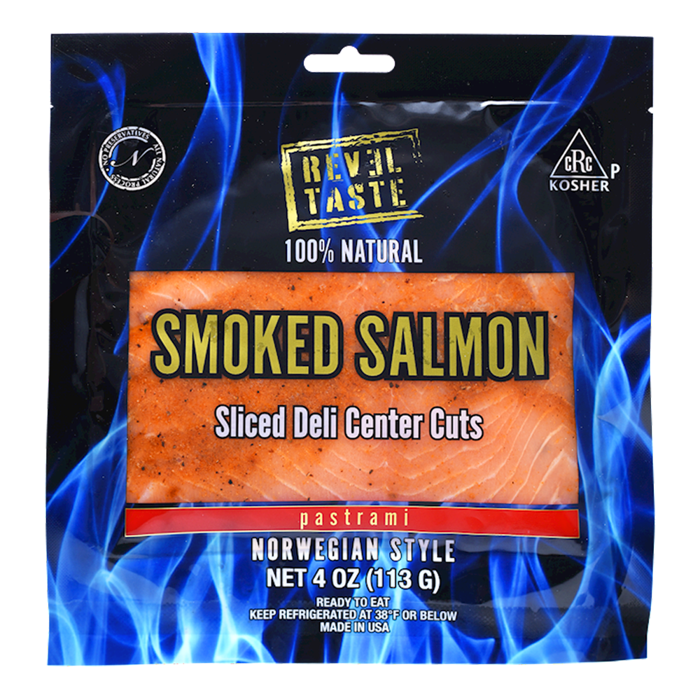 Lox – Sliced Cold Smoked Salmon Pastrami – 4 oz (113 gr)