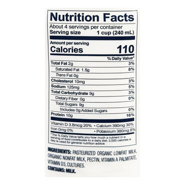 Organic Kefir Plain –   33.81 fl oz (1.0lt)