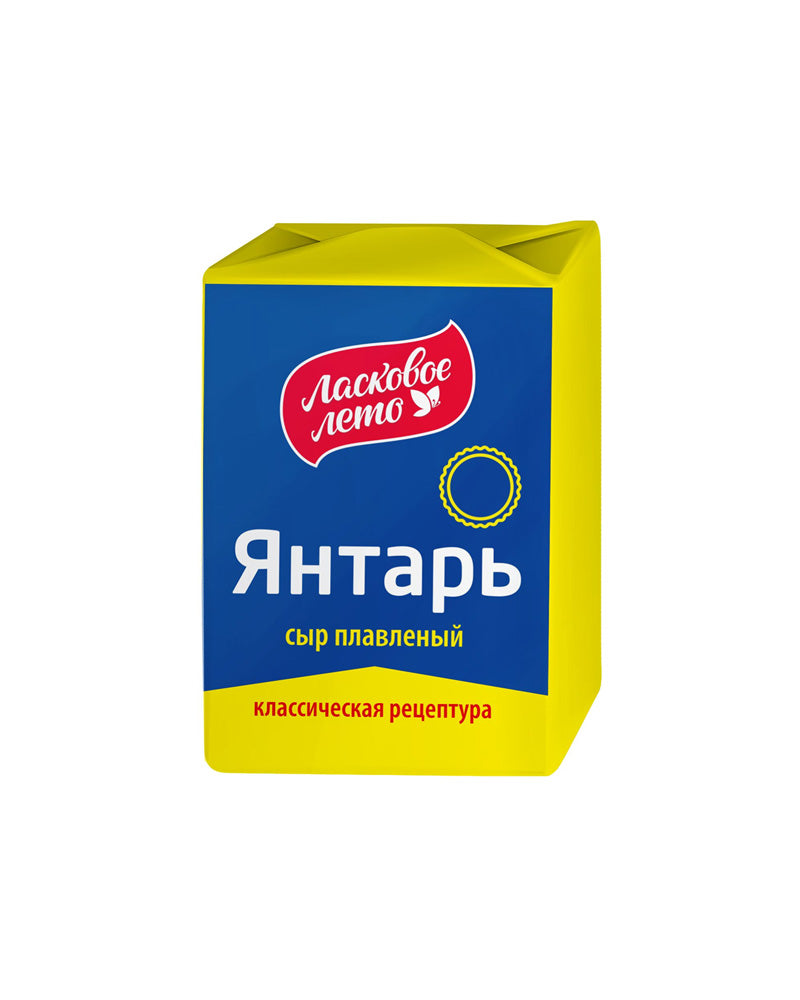 Laskovoe Leto - Processed Cheese (Foil)-Yantar 60% 90gr