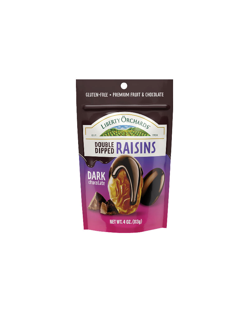 Liberty Orchards - Double Dipped Dark Chocolate Raisins 113g