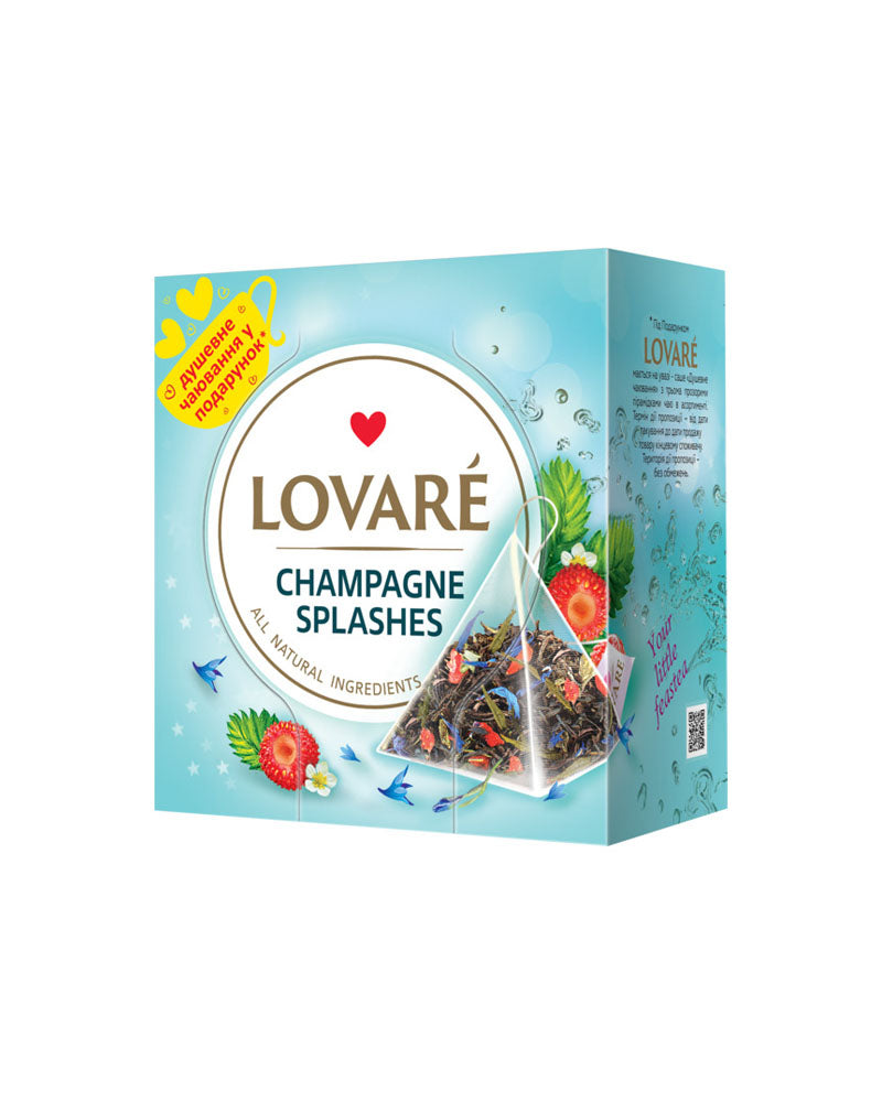 Lovare - Tea (3d) Black&amp;green Splashes Of Champagne 15tb