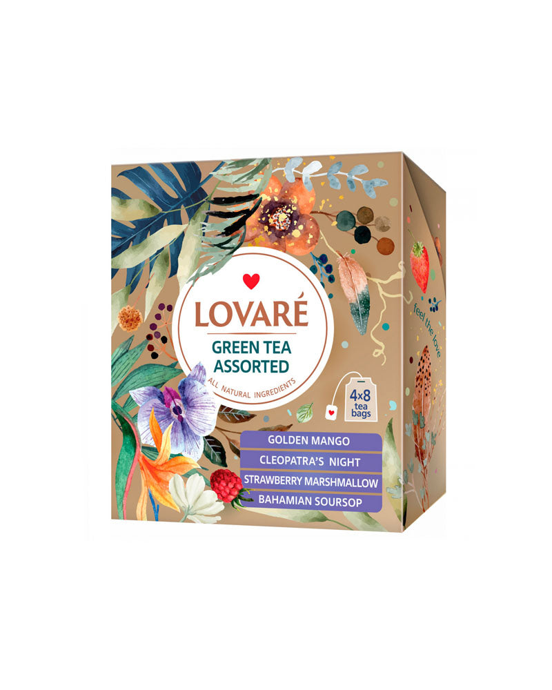 Lovare - Tea Gift Pack Assortment -Green Tea (4x8tb)