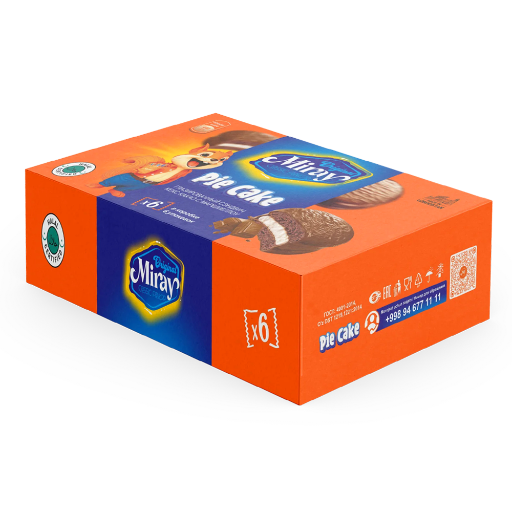 Pie Cake Sandwich with Cocoa and Marshmallow – 6.35 oz (180g)
